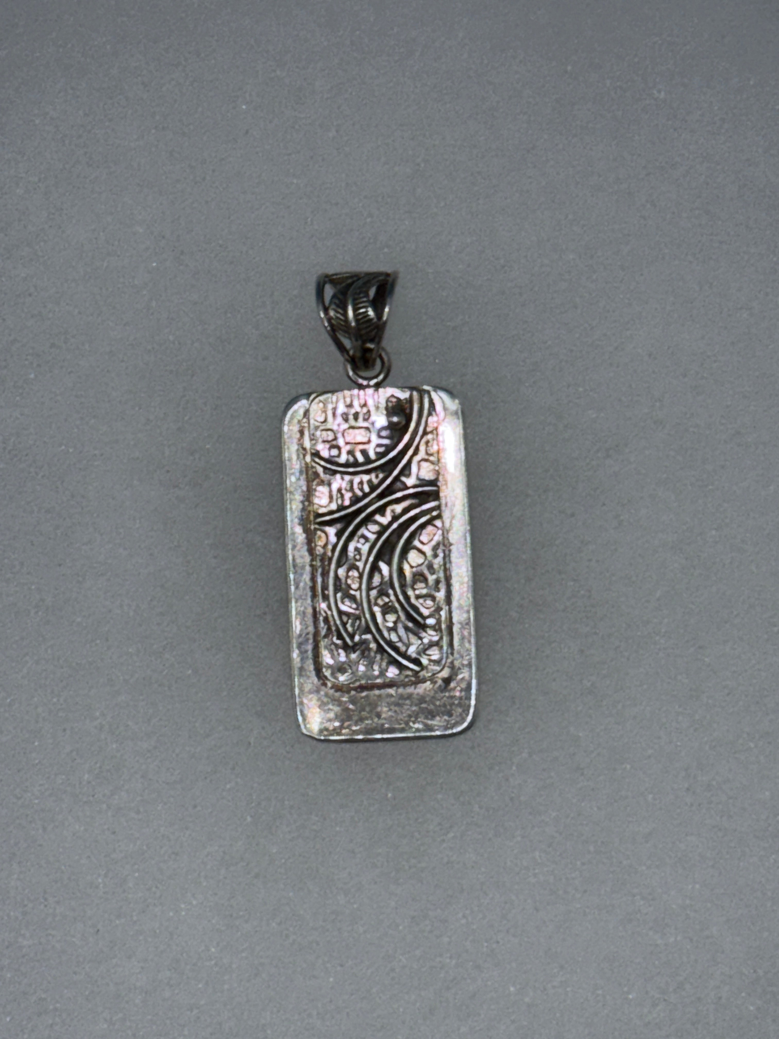 Forged Silver Pendant