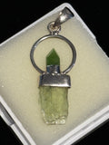 2 Stone Green Tourmaline & Mint Kyanite Pendant