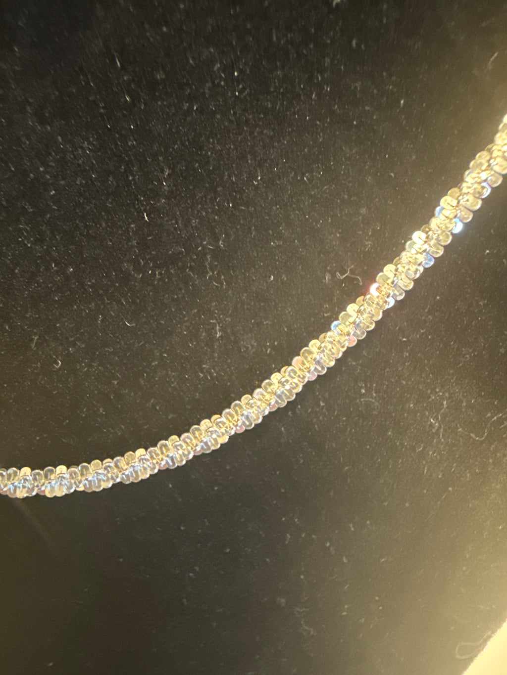 22 inch glitter rope chain sterling silver 3mm