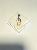 2 Stone Kyanite & Opal Pendant