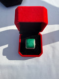 Congo Malachite Square shaped ring size 9