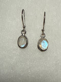 Facet Moonstone dangle earrings