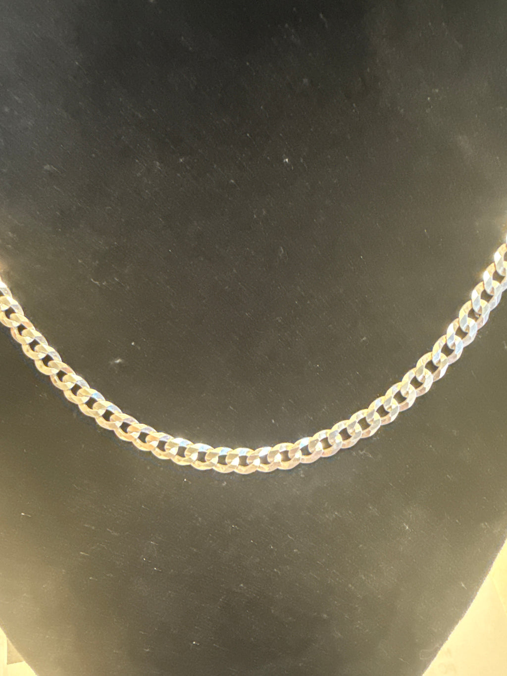 20 inch 5 mm silver Cuban chain