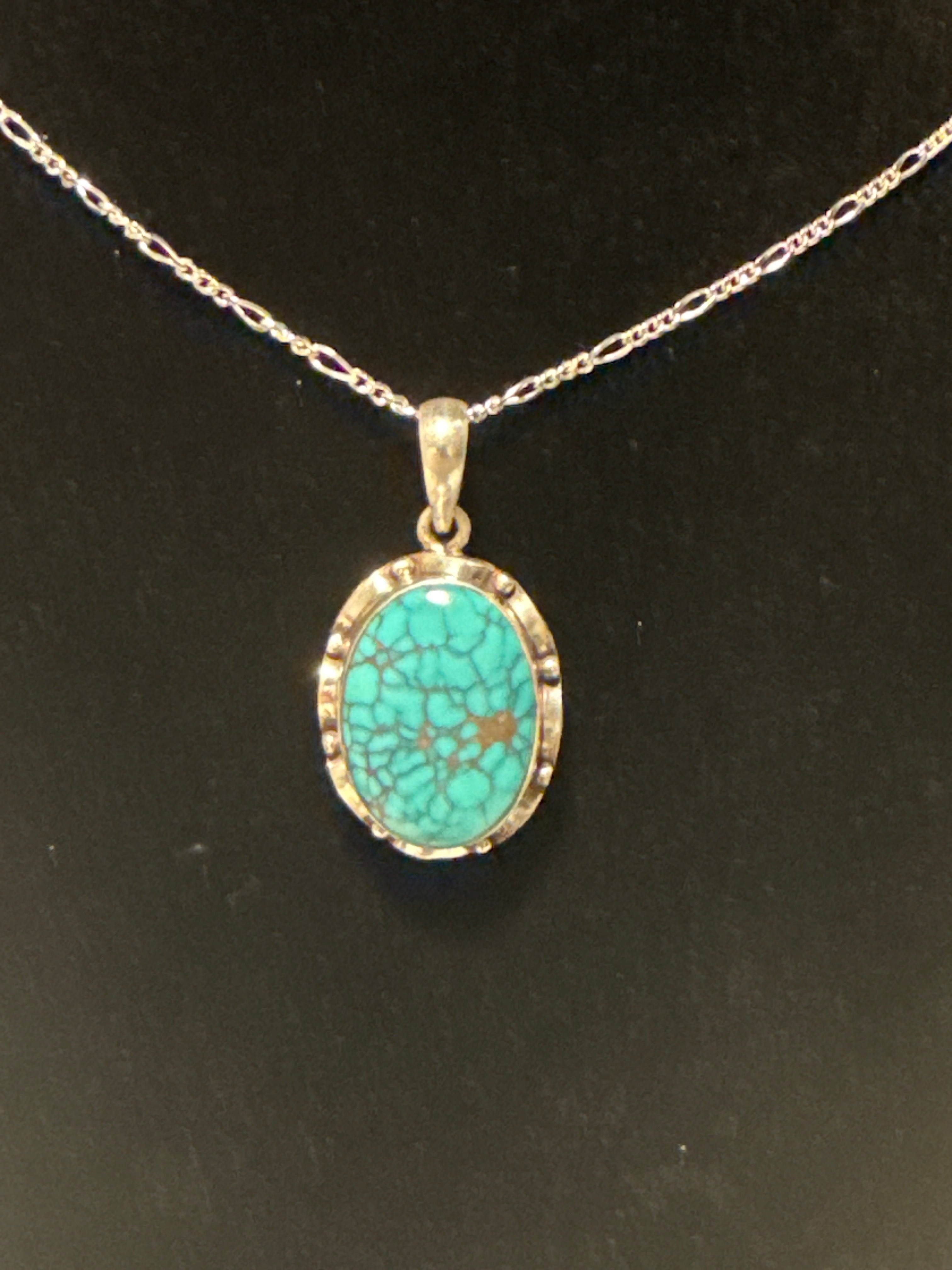 Nevada spiderweb turquoise designer pendant